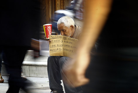 Mendicidad (foto ALBERTO CUELLAR)