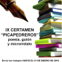 IX Certamen “Picapedreros” de Poesía, Guión y Microrrelato