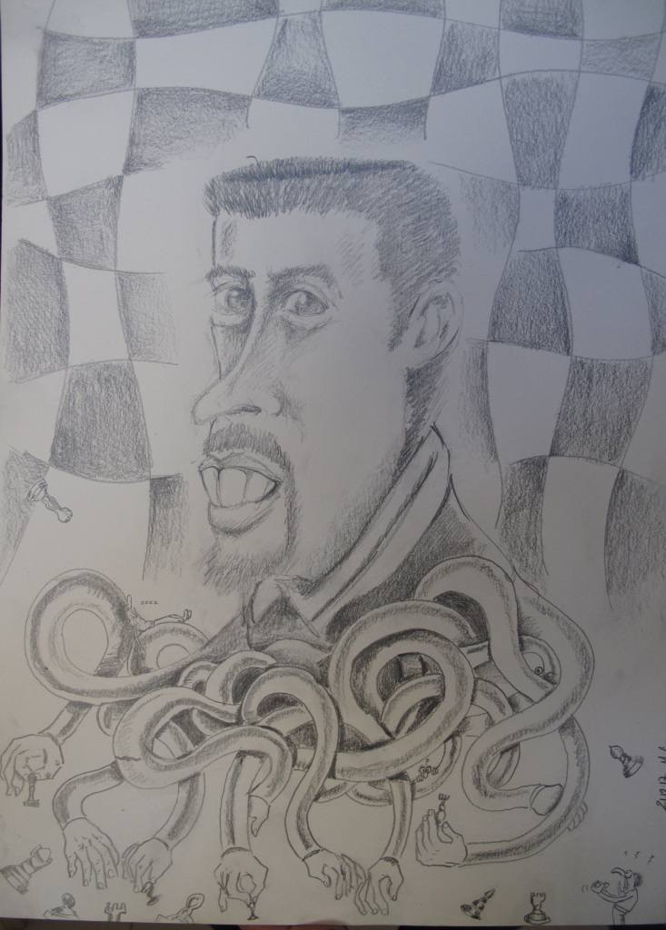 Jesus Barón caricatura