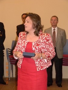 Montse durante el acto