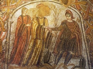 Mosaico de los esponsales de Attis y la hija del rey Pessinonte