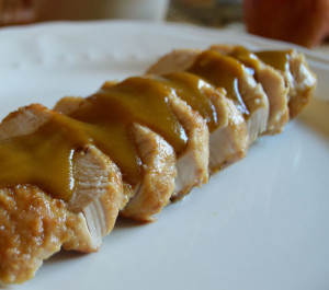 Pavo en salsa de manzana