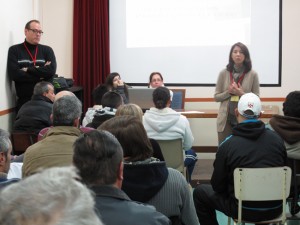 Durante la charla