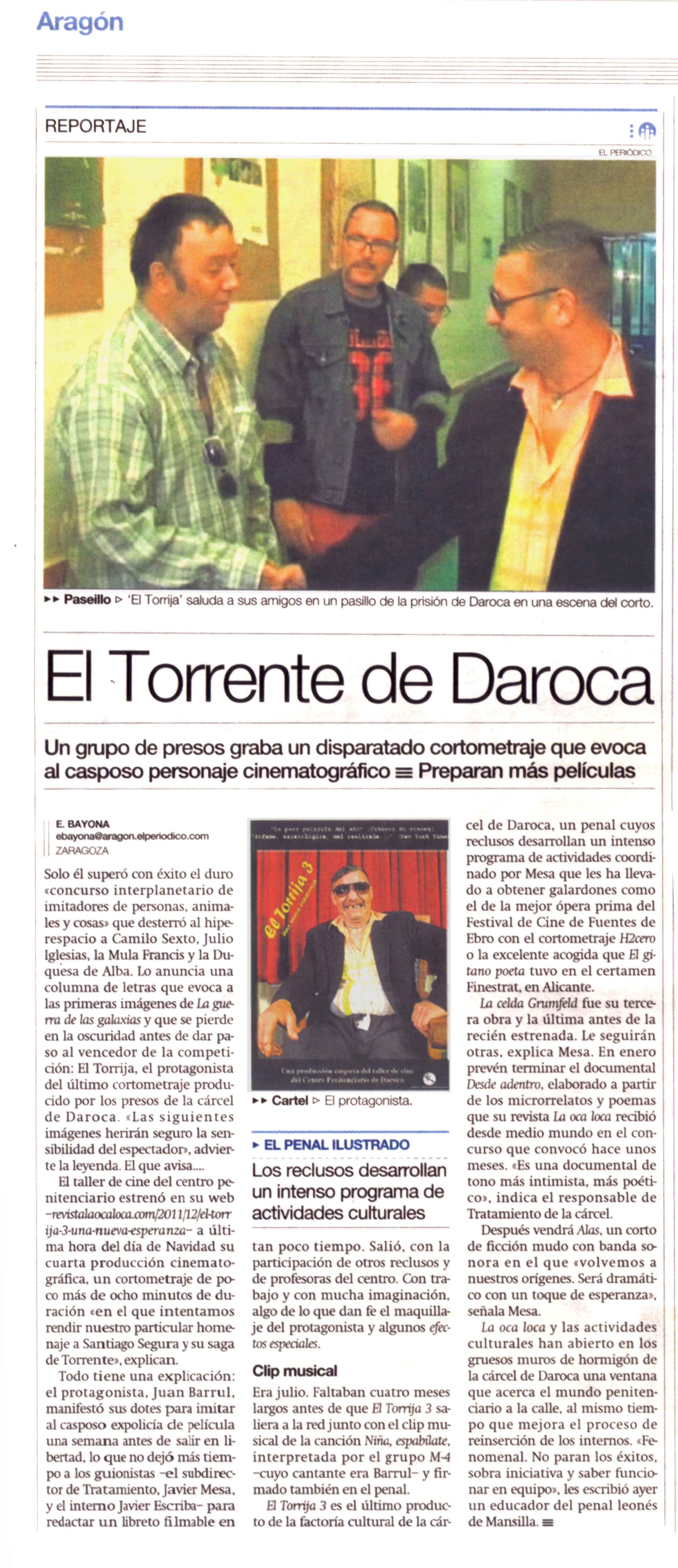 Artículo Periódico de Aragón Torrija 3