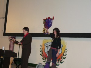 Junto a la Secretaria General de Instituciones Penitenciarias, Dña. Mercedes Gallizo