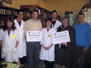 “El circo de la ciencia”, su director Jesús Martínez y Pilar Martínez responsable de Cruz Roja española.