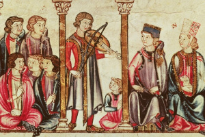 el trovador en el salon dorado