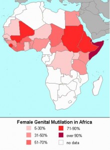 distribución de la MGF en África